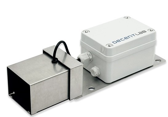 dl-lid sensor IoT nivel laser Decentlab con kit de montaje